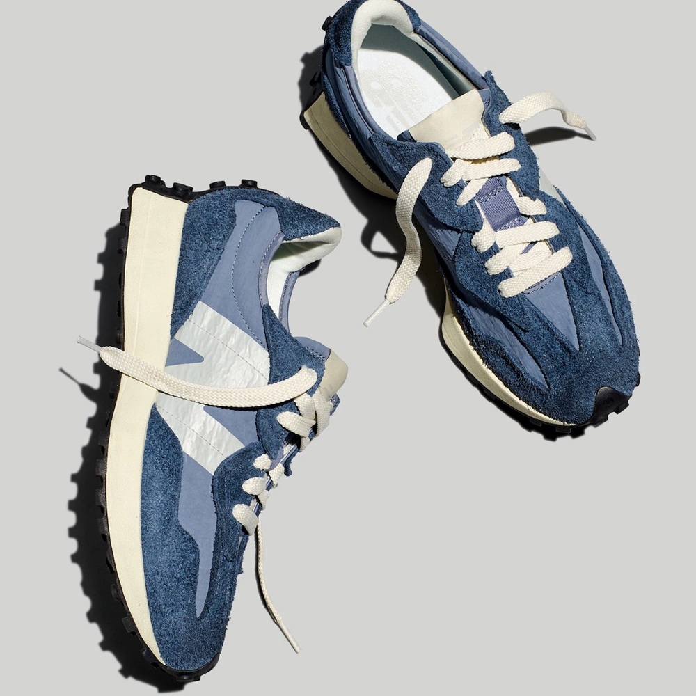 New Balance Blue and White Athletic Shoes